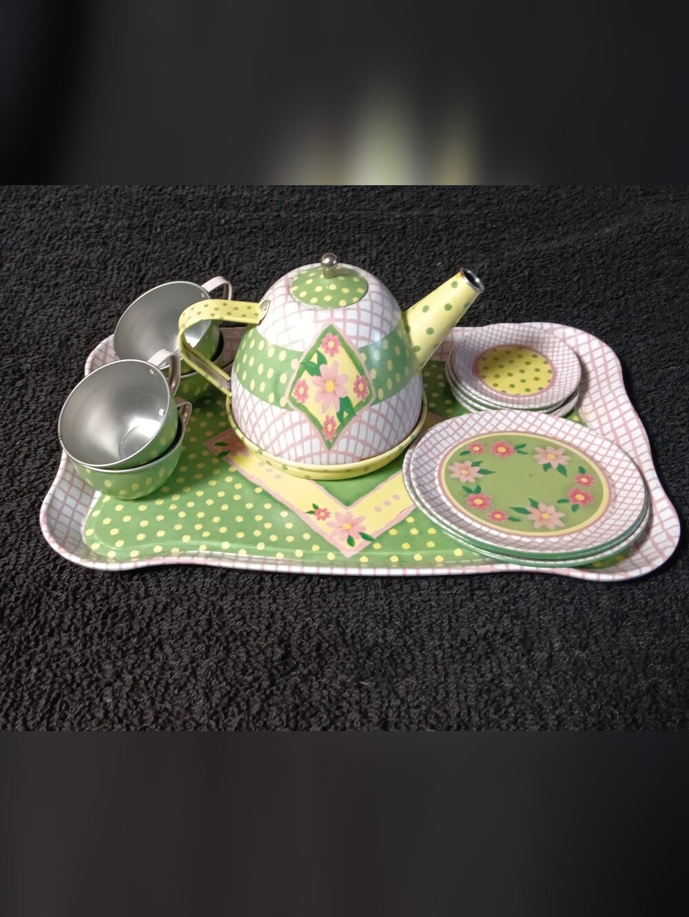 Schylling Garden Party Tin Tea Set
